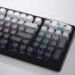 Polar Day 104+25 Gradient Grey Full PBT Dip-dye Keycaps Set Side Legends Doubleshot Backlit OEM Profile for Cherry MX Mechanical Keyboard